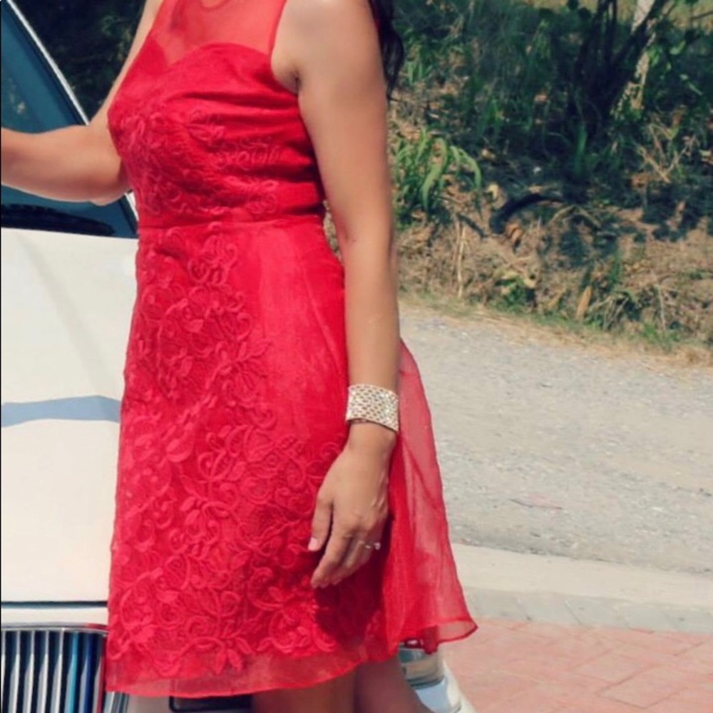 Donna Morgan red dress